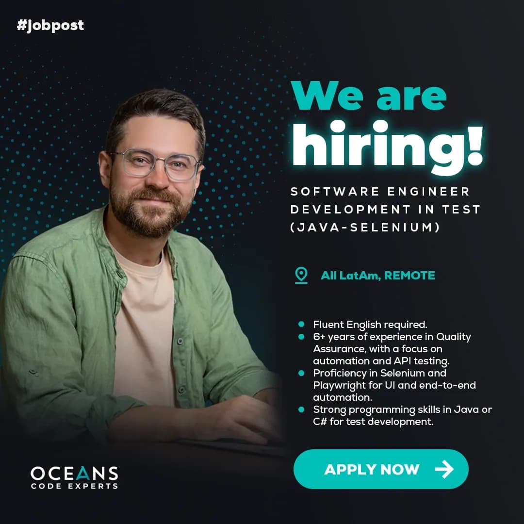 Software Engineer Development in Test (Java-Selenium) LT-06