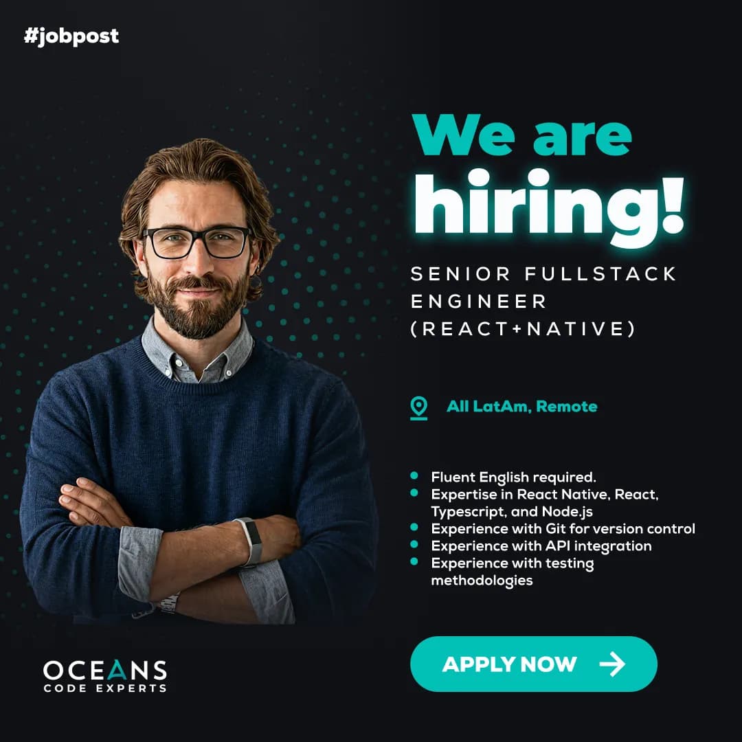 Senior Fullstack Engineer (React+Native) OC-25P