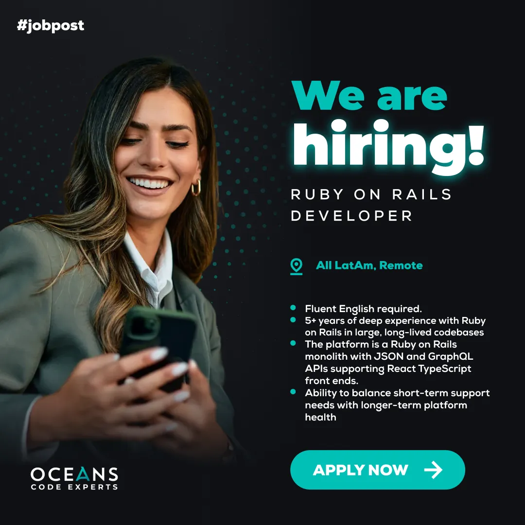 Ruby on Rails Developer BL-02 | Oceans Code Experts